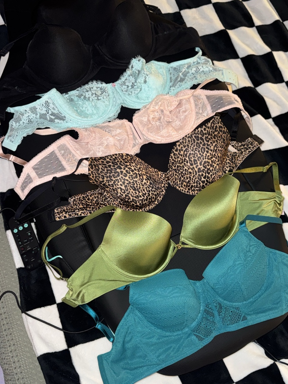 Wireless Satin Push-Up Bra in Olive Green - Women Intimates